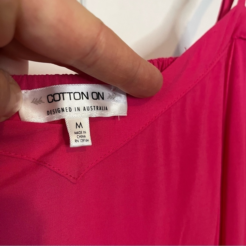 Cotton On Pink Speghetti Strap Dress. Size Medium. - Picture 3 of 6